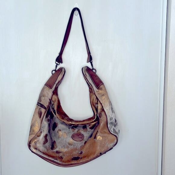 Terrida Tangaroa Venezia Animal Print Leather Travel Duffle Weekend Bag - Picture 16 of 16